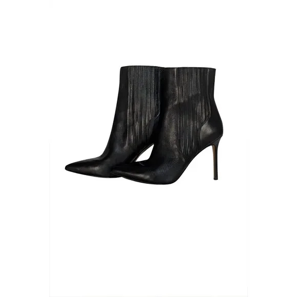 Veronica Beard - Black Stiletto Heeled Short Boots Sz 12